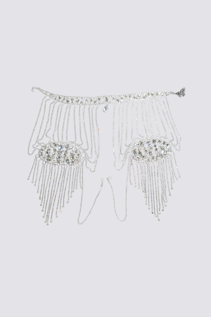 Urban Opal Crystal Fringe Shoulder Chain