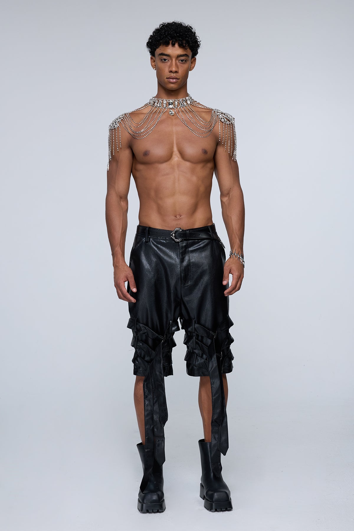 Urban Opal Crystal Fringe Shoulder Chain