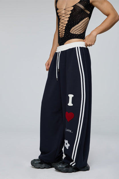 Urban Slack Embroidery Barrel Pants