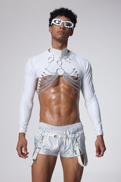 Urban Snap Leather Waist Chain Set