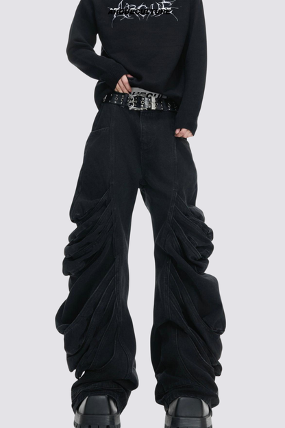 Urban Torque Barrel Stacked Jeans