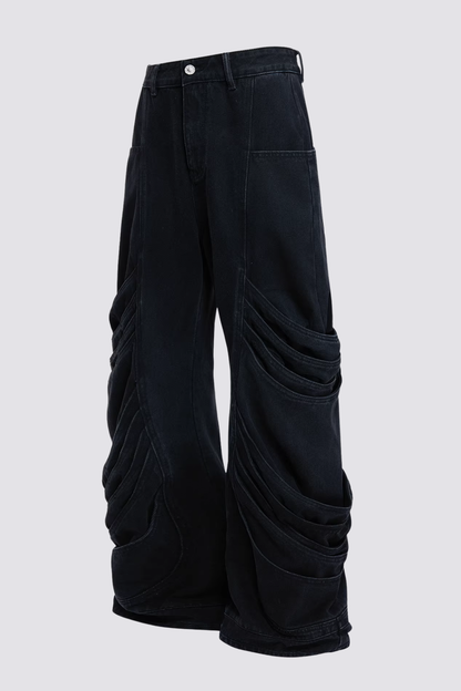 Urban Torque Barrel Stacked Jeans