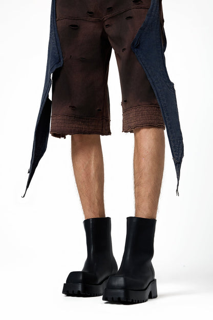 Urban Glare Leather Boots