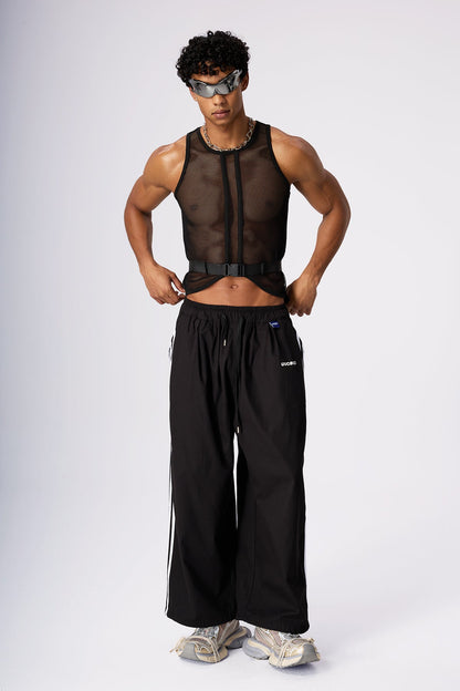 Vapor Stitch Fishnet Crop Top