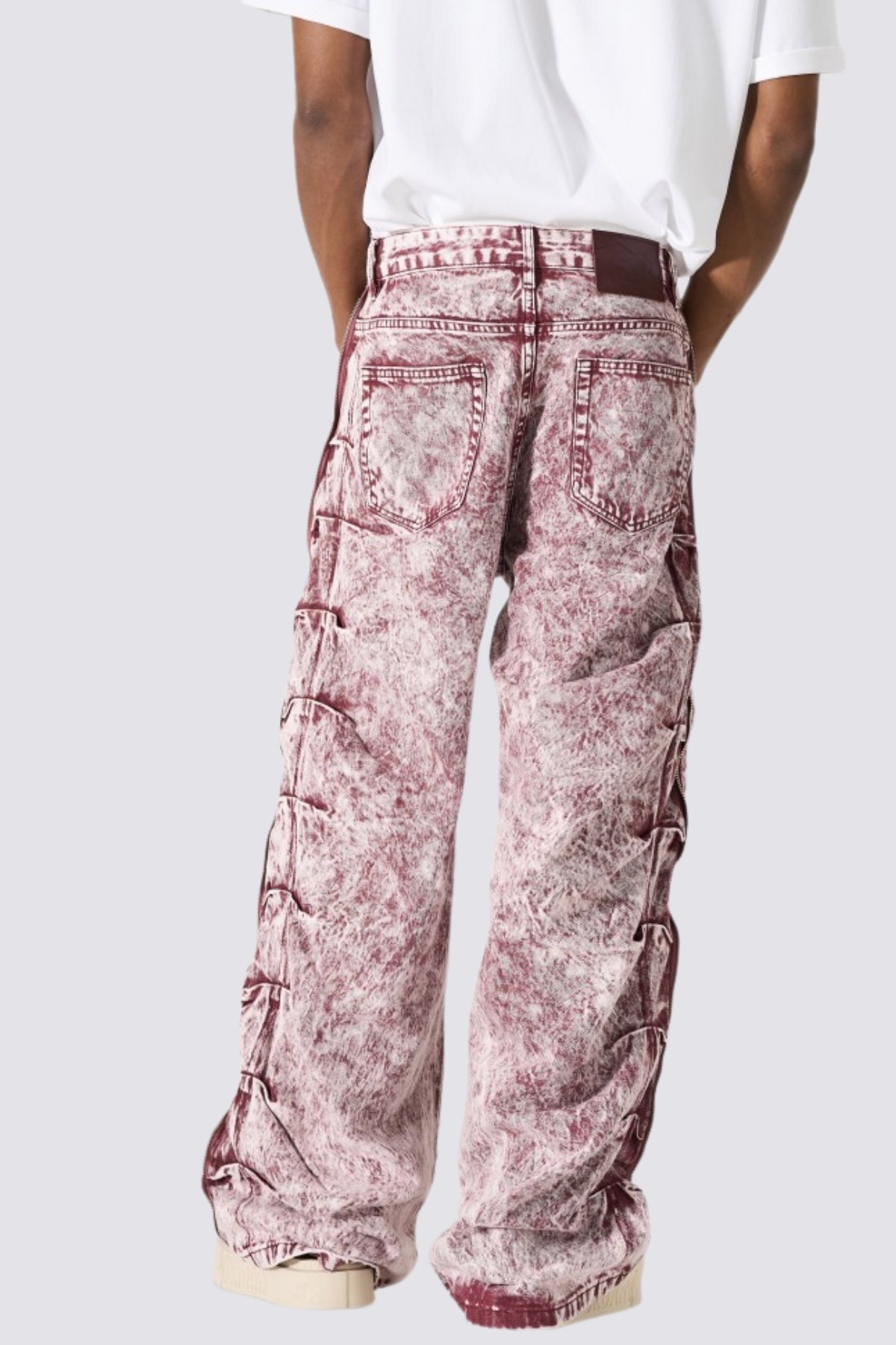 Vector Fade Tie Dye Wide Leg Jeans