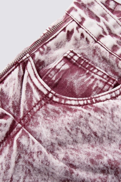 Vector Fade Tie Dye Wide Leg Jeans