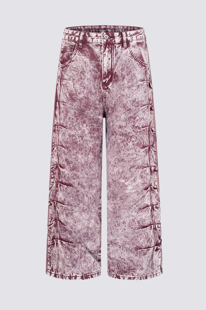 Vector Fade Tie Dye Wide Leg Jeans