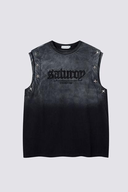 Vector Noir Embroidered Sleeveless Top