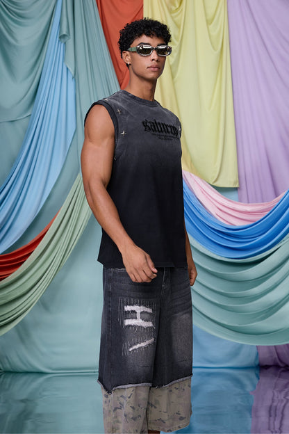 Vector Noir Embroidered Sleeveless Top
