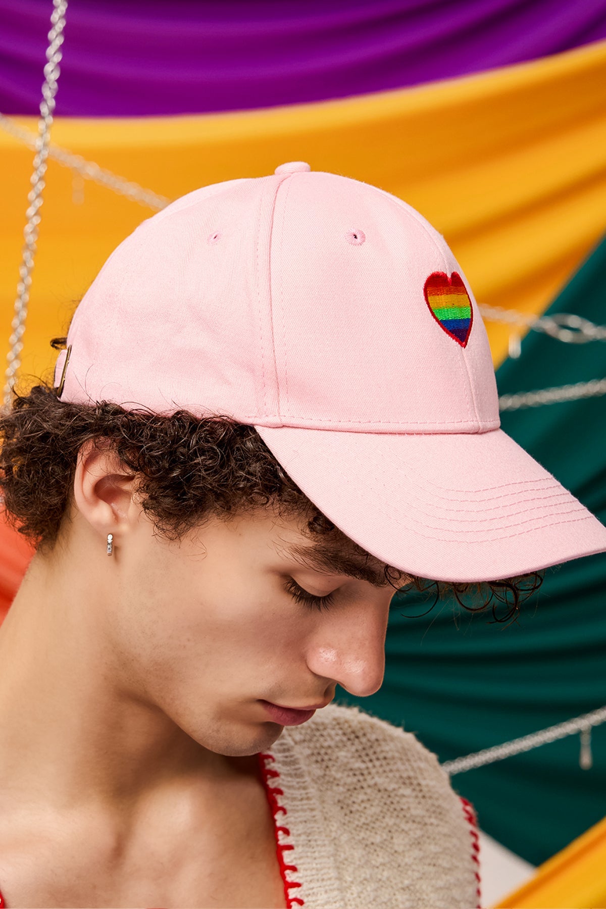 Velvet Wave Embroidery Cap
