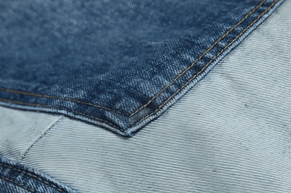 Vintage Washed 15oz Denim Cargo Pants – Loose Fit