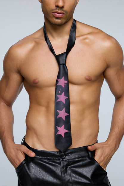 Virtual Angel Star Tie Black