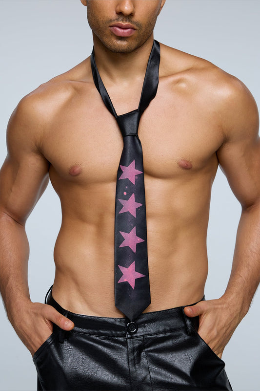Virtual Angel Star Tie Black