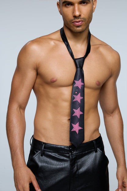 Virtual Angel Star Tie Black