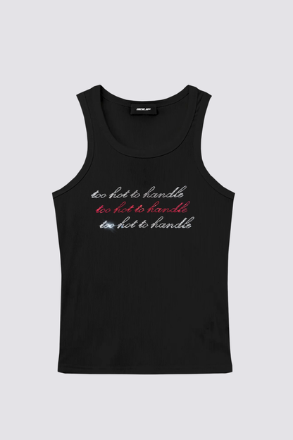 Virtual Fever Rhinestone Tank Top