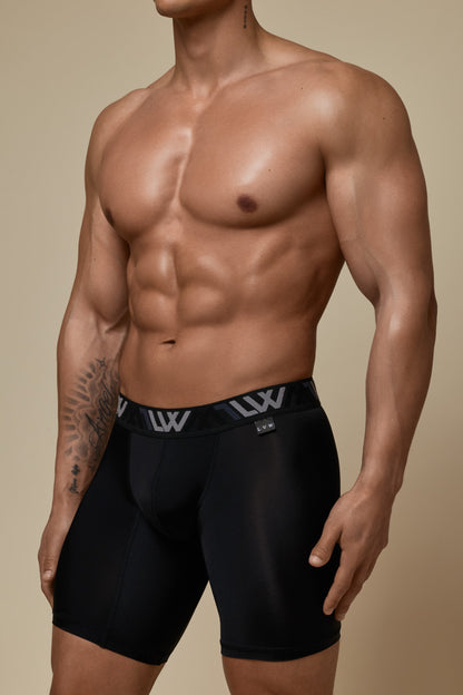 VISIBLY BOXER BRIEF RENEW SHINE 8' - BLACK