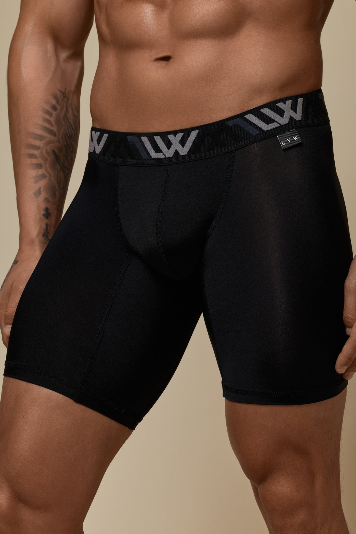 VISIBLY BOXER BRIEF RENEW SHINE 8' - BLACK