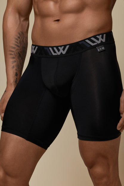VISIBLY BOXER BRIEF RENEW SHINE 8' - BLACK