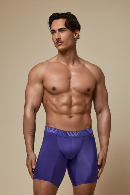 VISIBLY BOXER BRIEF RENEW SHINE 8' - DEEP INDIGO
