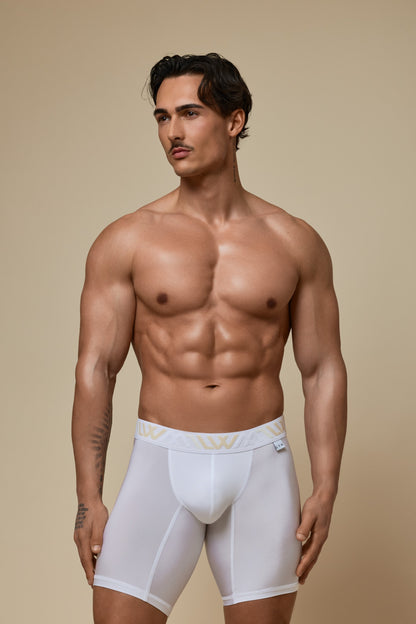 VISIBLY BOXER BRIEF RENEW SHINE 8' - WHITE