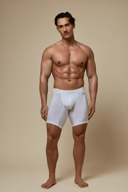 VISIBLY BOXER BRIEF RENEW SHINE 8' - WHITE