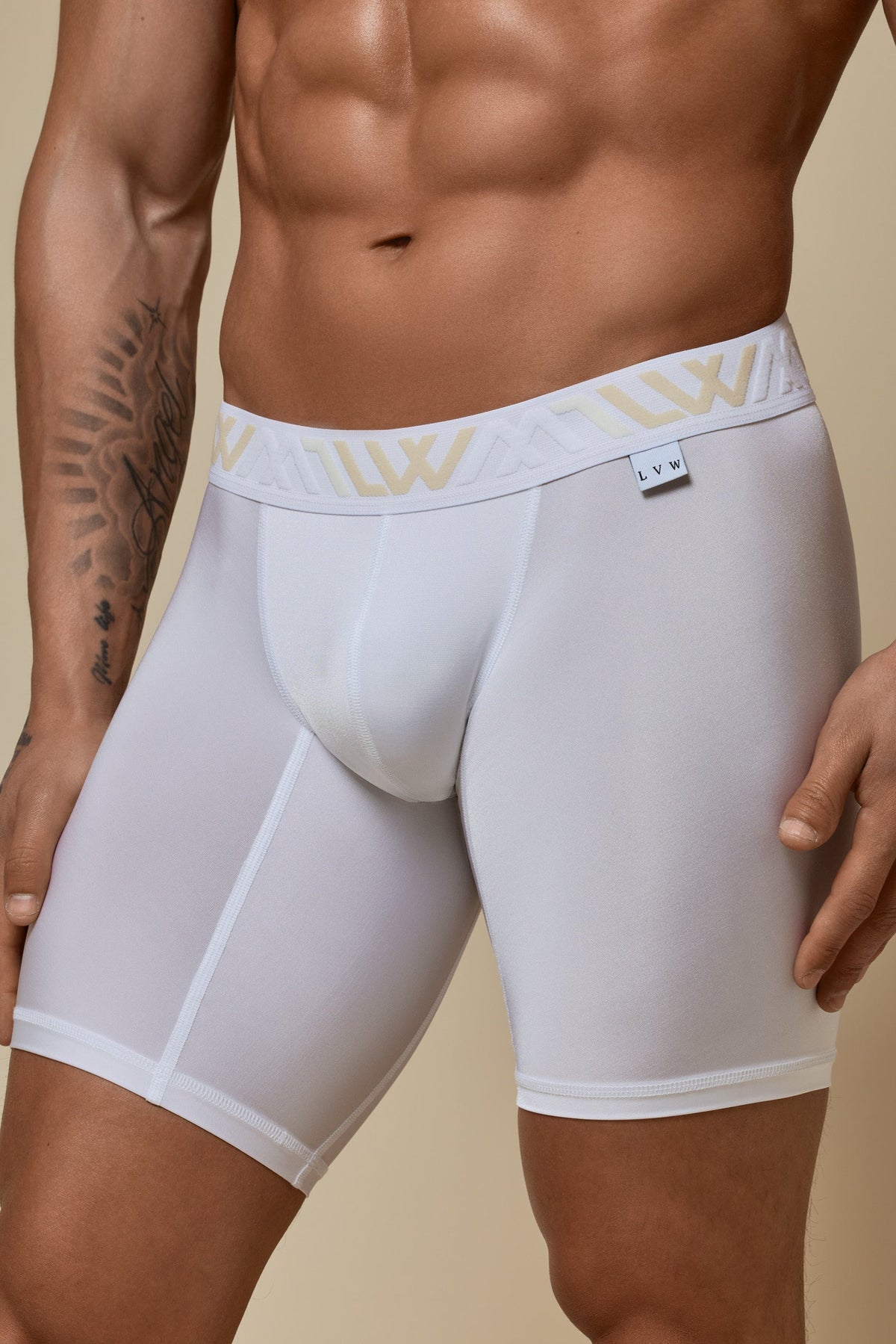 VISIBLY BOXER BRIEF RENEW SHINE 8' - WHITE