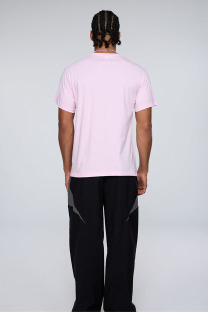 Vivid Spark Print T-Shirt Pink
