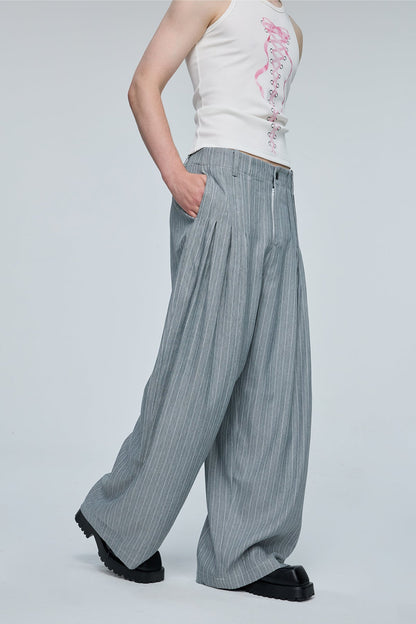 Vivid Stream Stripe Wide Leg Pants