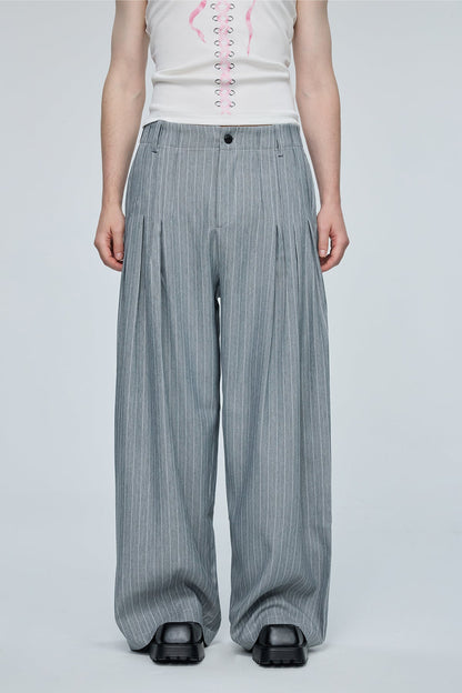 Vivid Stream Stripe Wide Leg Pants