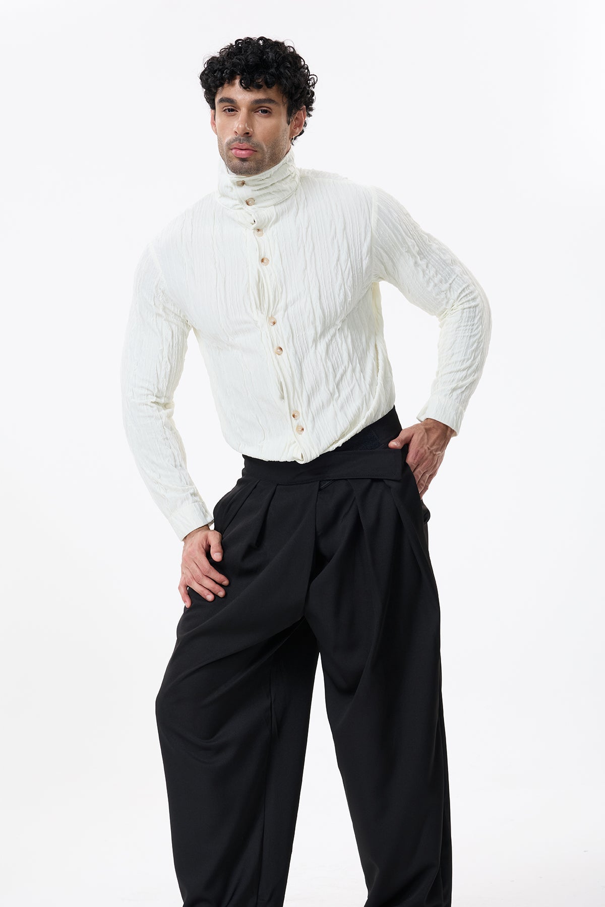 Void Veil Long Sleeve Shirt White