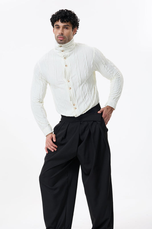 Void Veil Long Sleeve Shirt White