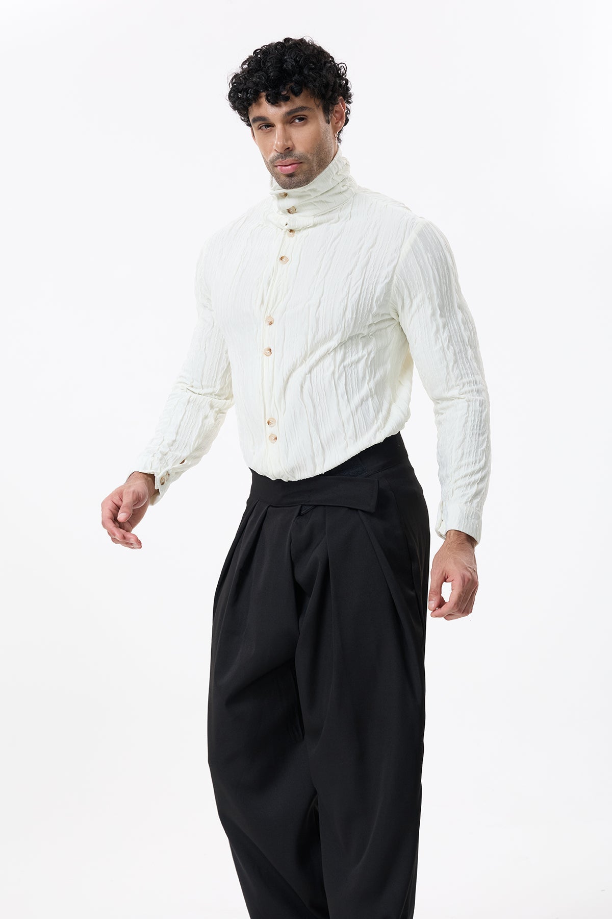 Void Veil Long Sleeve Shirt White