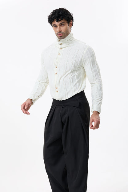 Void Veil Long Sleeve Shirt White