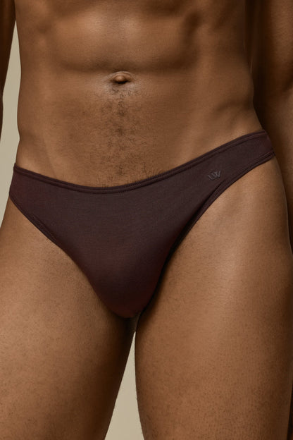 WHISPER THONG SECOND SKIN - ESPRESSO