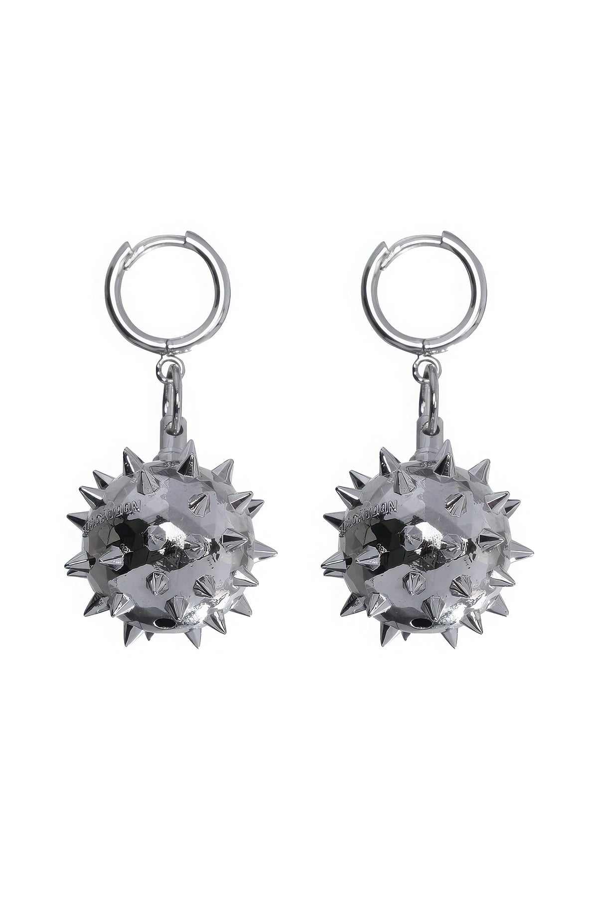 Warrior Chain Ball Earrings – Edgy & Unisex Statement Piece (Pair)