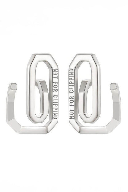 Paperclip Ear Cuff – Minimalist Unisex Cartilage Jewelry