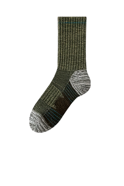 Mid-Calf Wool Outdoor Socks for Hiking, Skiing & Mountaineering