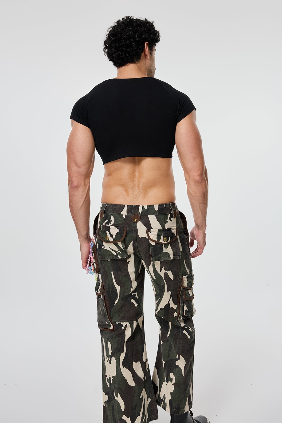 Waist Interval Rhinestone Crop Top