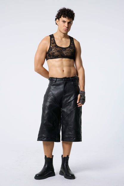 Waist Whisper Lace Crop Sleeveless Top