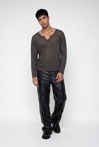 Whisper Veil Long Sleeve Mesh Top
