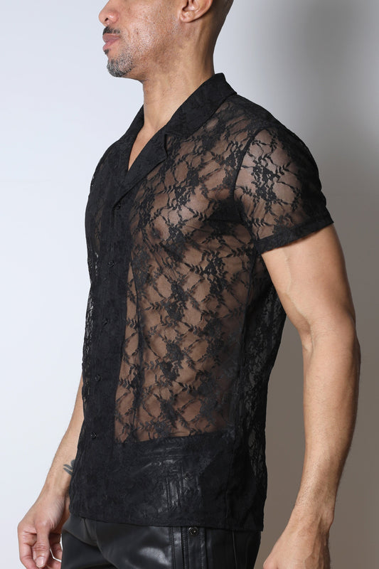 Windsor Button Down Lace Shirt (WHOLESALE) - TIMOTEO