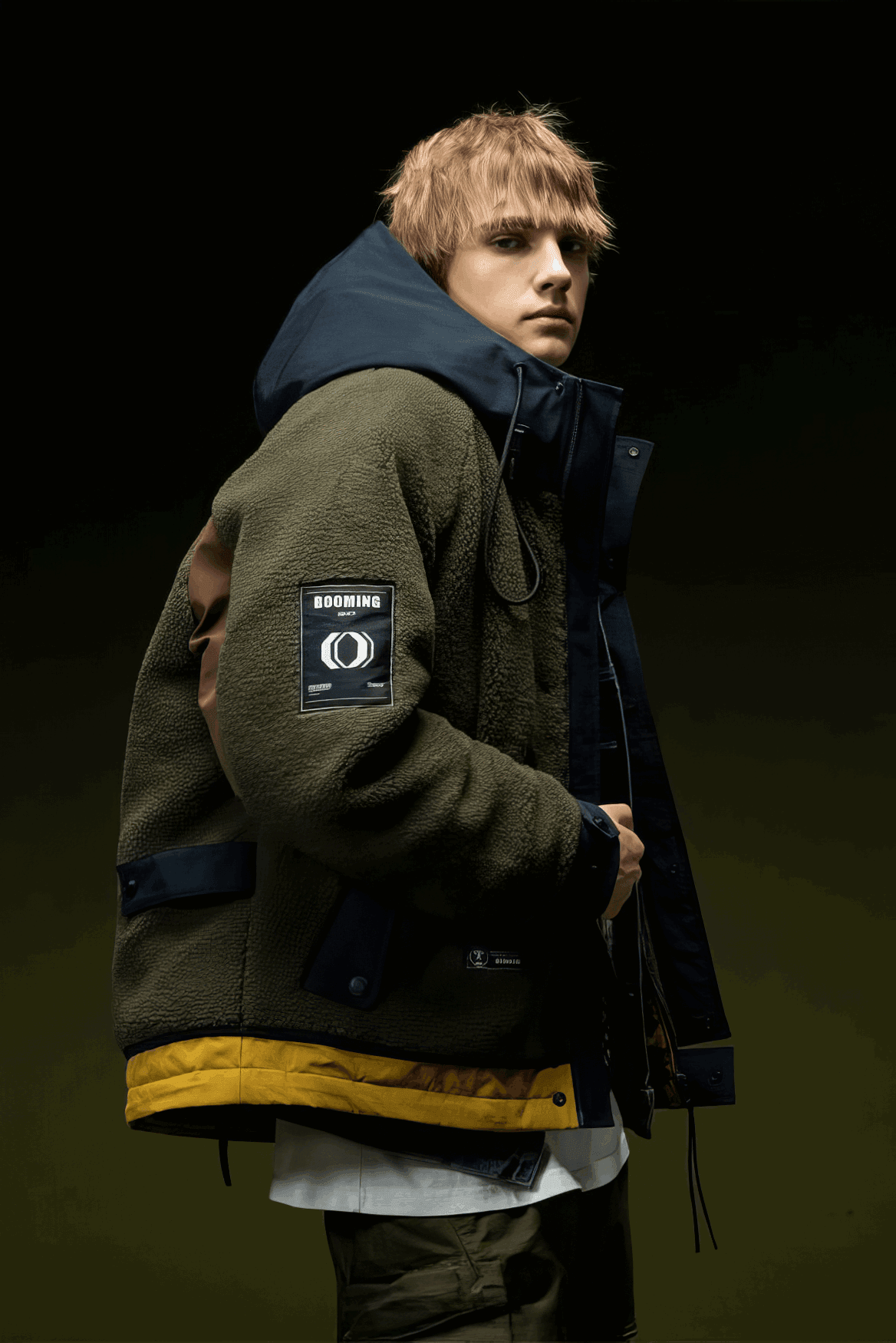 Winter Men’s Fleece Lined Short Puffer Jacket