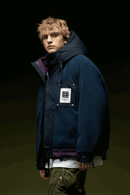Winter Men’s Fleece Lined Short Puffer Jacket