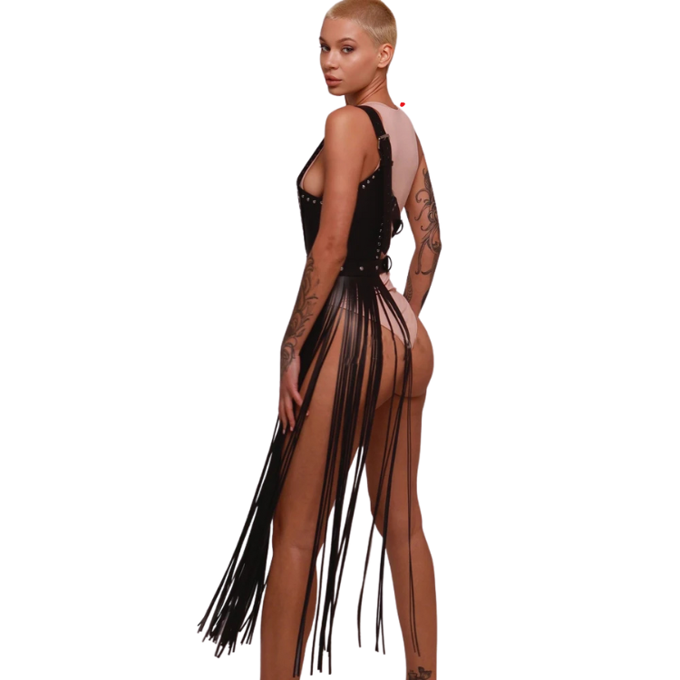 Women's Leather Lingerie Harness