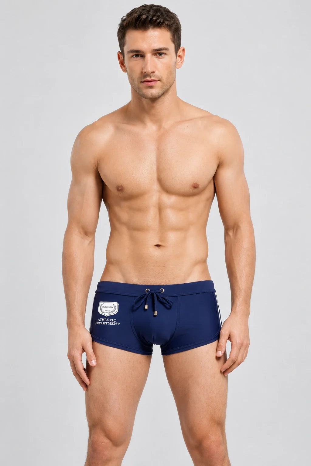 Men's Swim Trunks with Secure Tie – Beach & Pool Boxer Swimwear