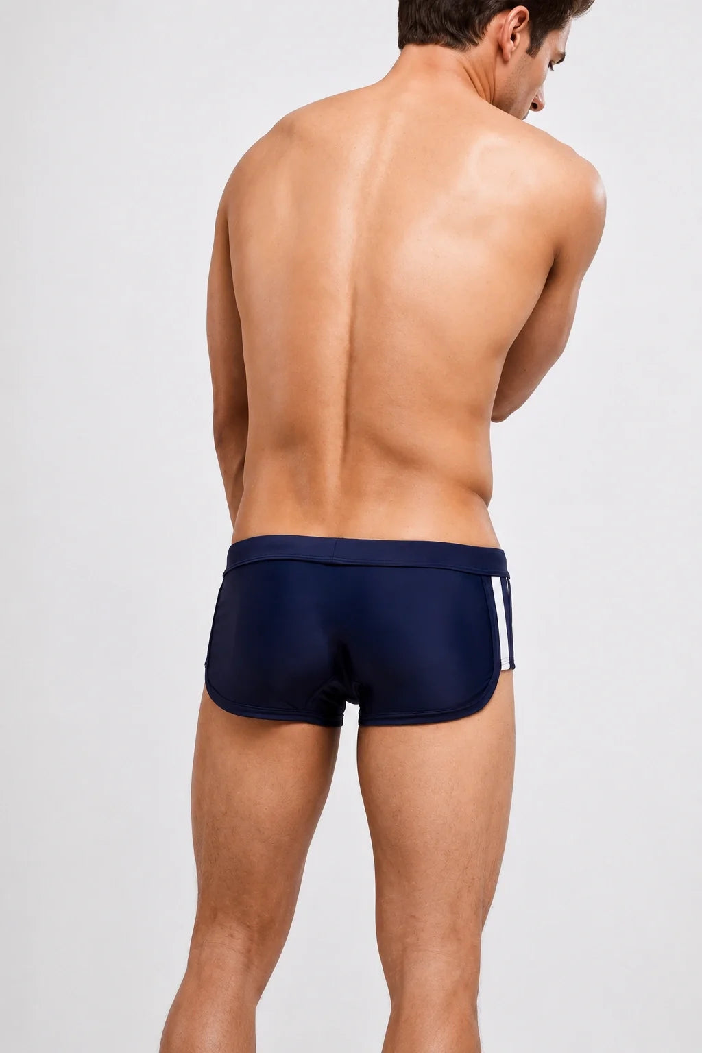 Men's Swim Trunks with Secure Tie – Beach & Pool Boxer Swimwear