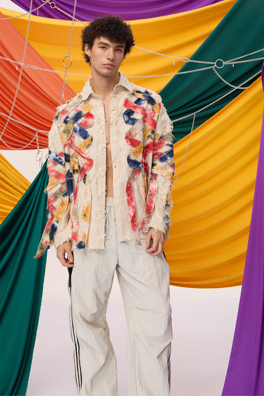 Zest Flow Long Sleeve Raw Edge Shirt