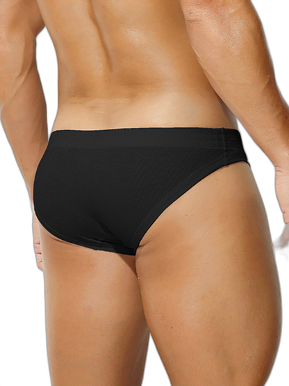 2 Pack Men's Premium Comfortable Fabric Low-Rise U-Shaped Button Fly Briefs