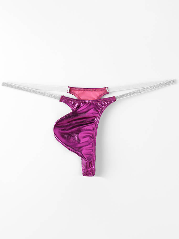 Men's Sexy Thin Strap Pouch Polyester Thong
