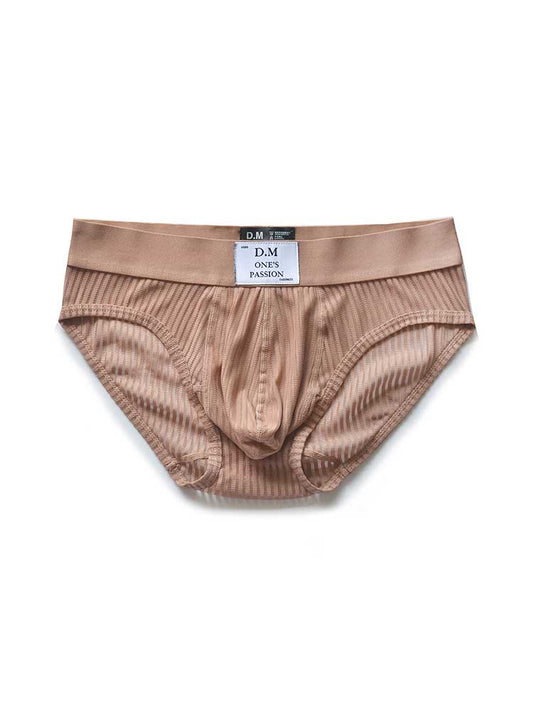 D.M Men's Sexy Low-Rise Mesh Breathable Briefs